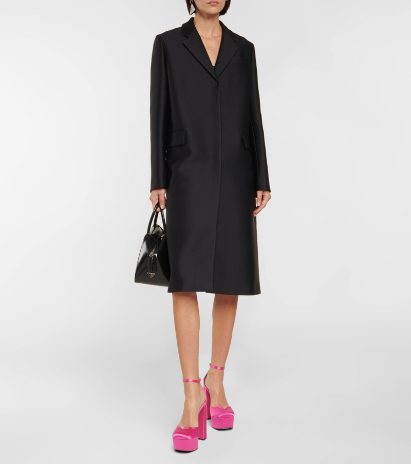 Satin platform pumps 2