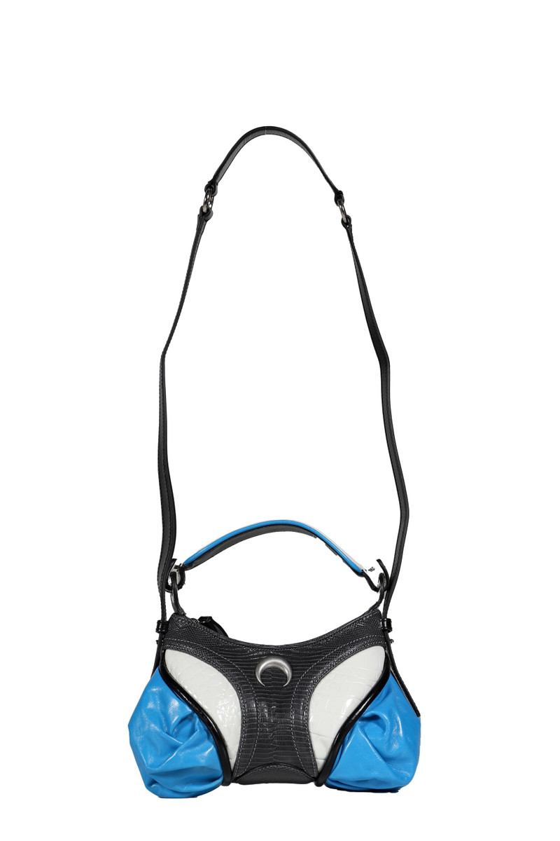 Marine Serre LIZARD PRINTED LEATHER FUTURA MINI / ANTHRACITE outlook