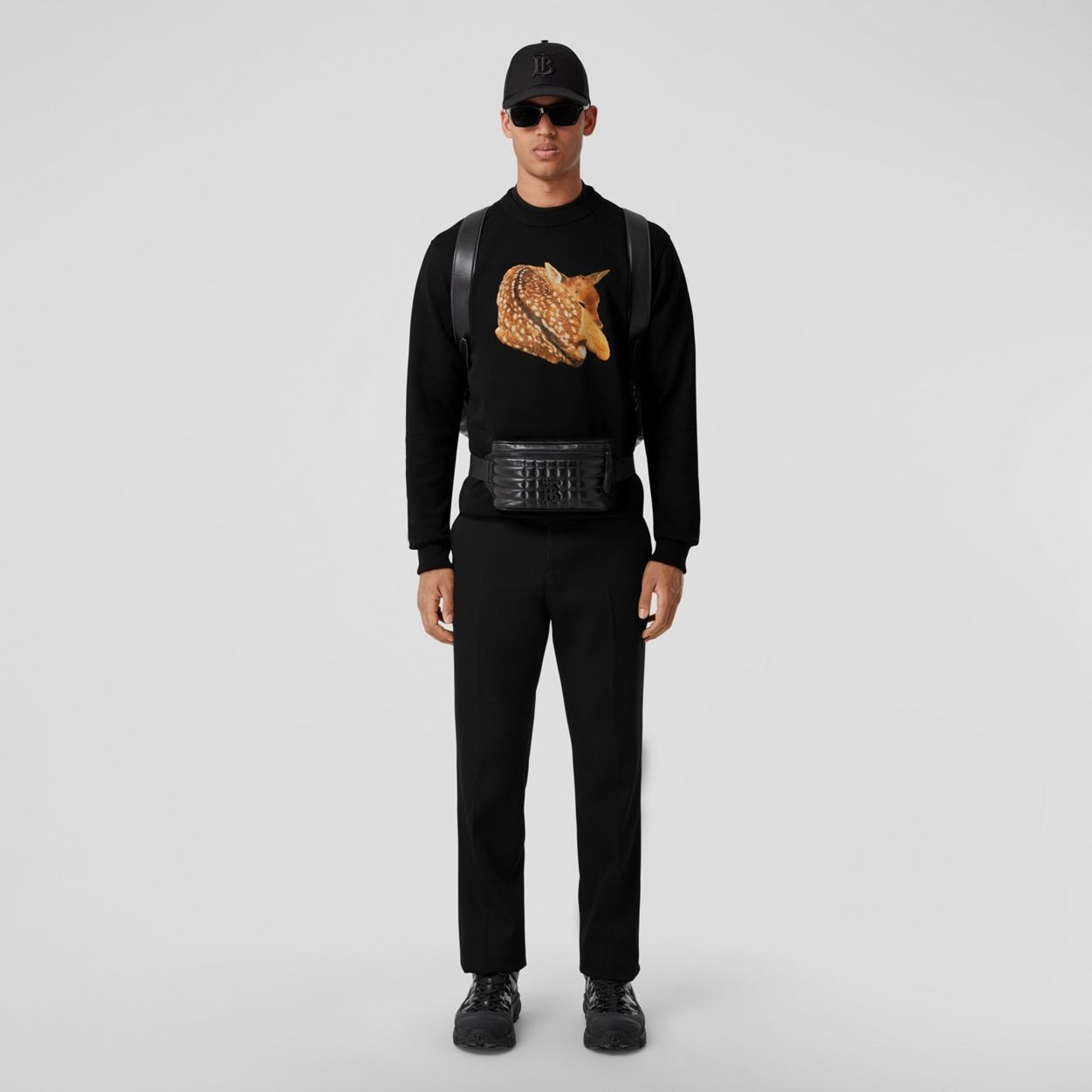 Deer Graphic Cotton Sweatshirt - 2