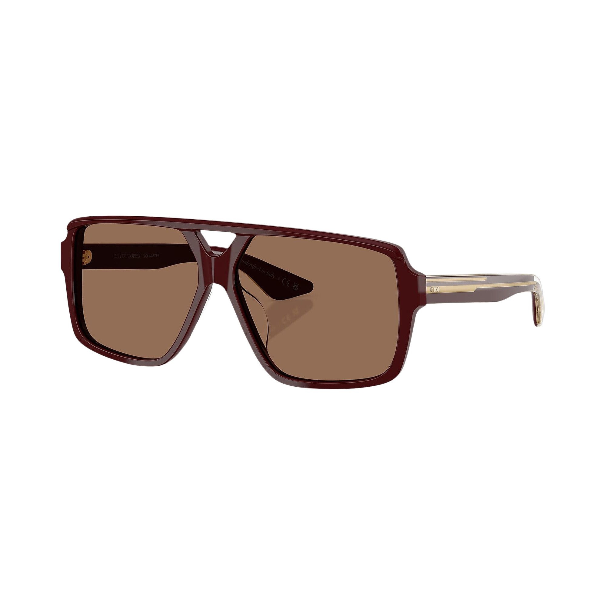 Khaite Square Sunglasses 'Burgundy' - 1