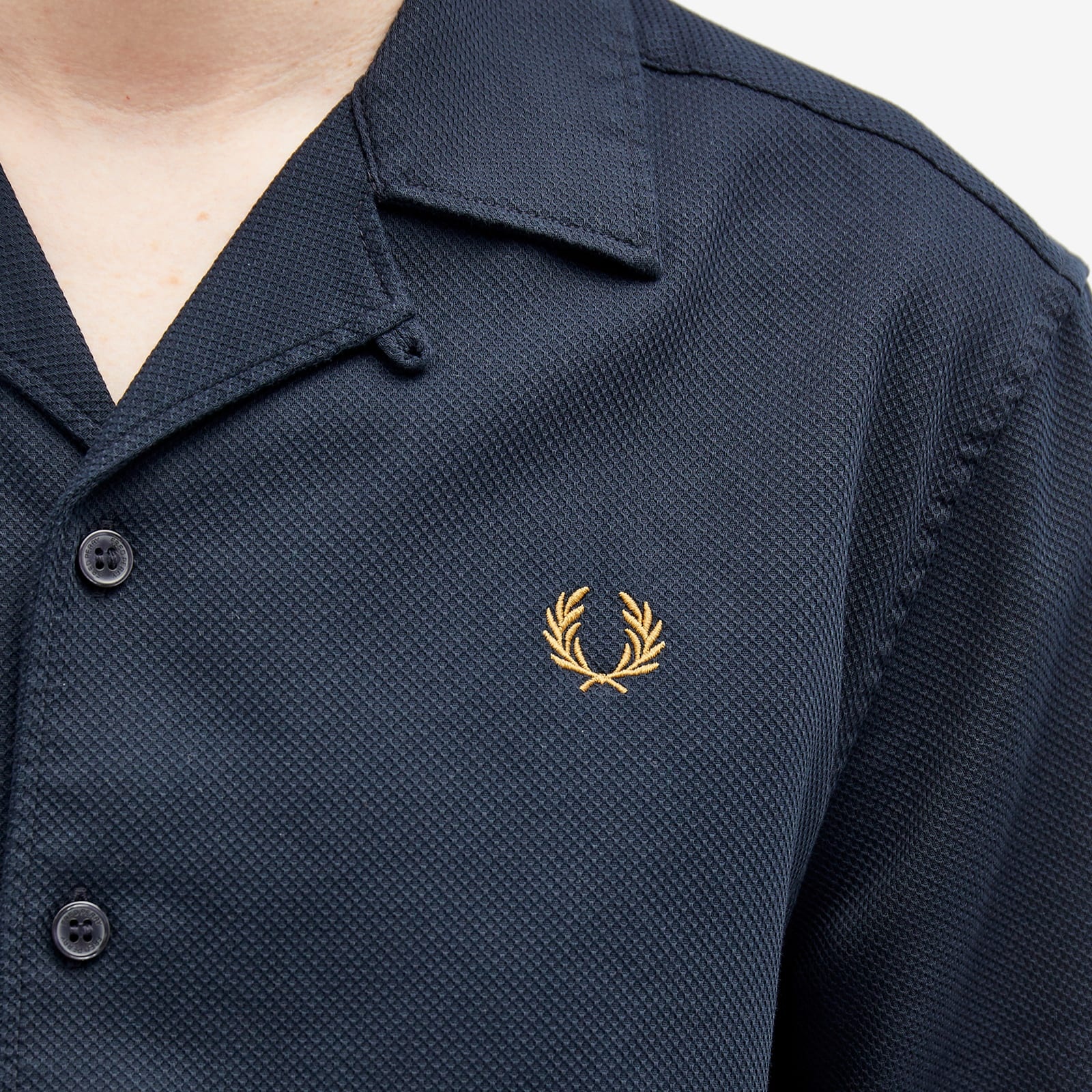 Fred Perry Pique Short Sleeve Vacation Shirt - 5