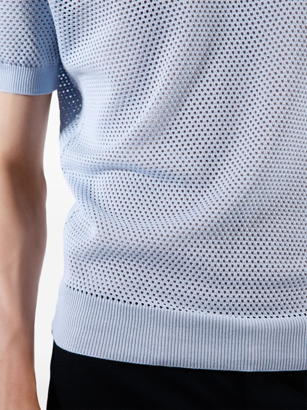 perforated-design T-shirt - 5