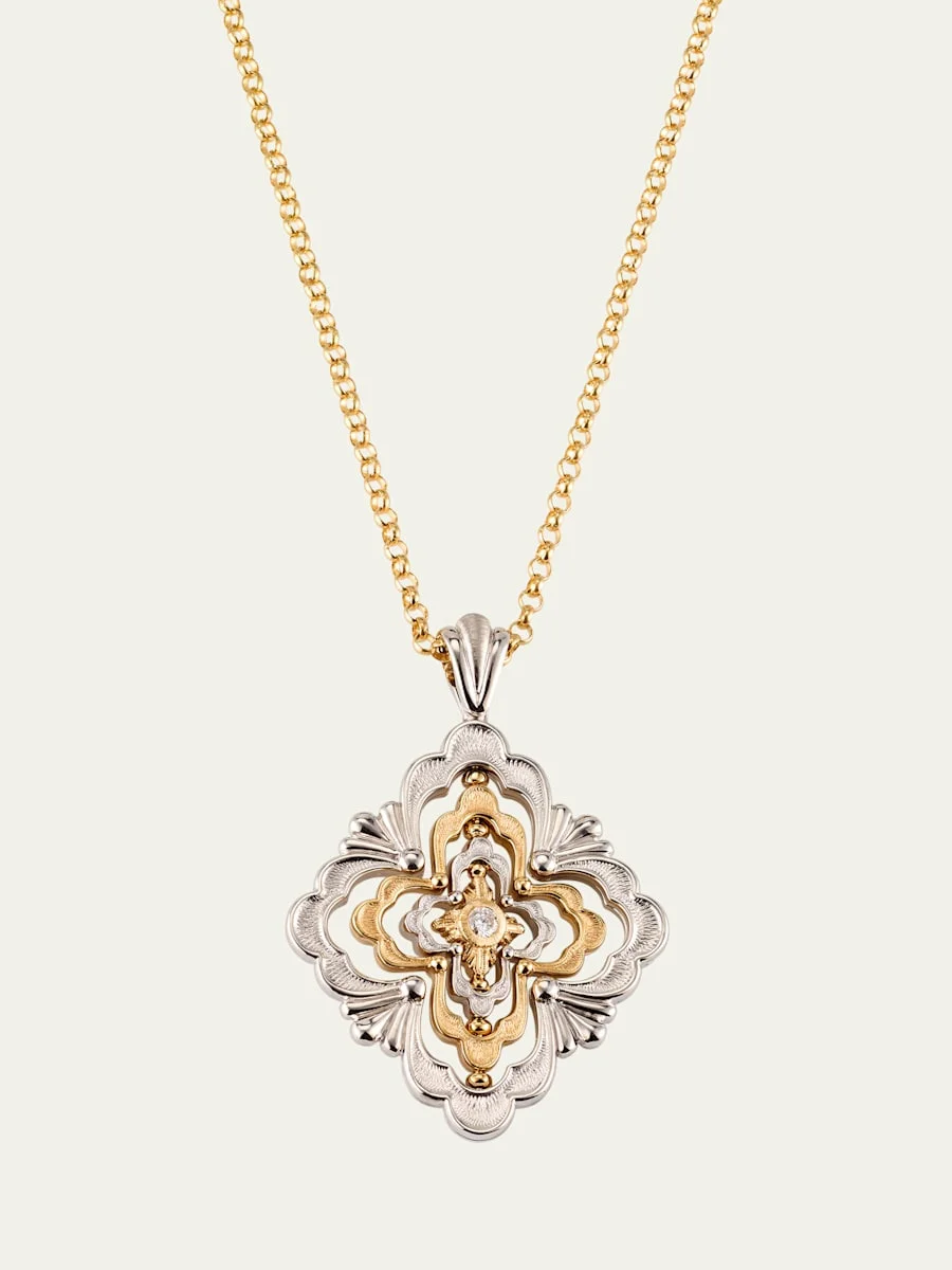 Opera Galileo 18K Gold Diamond Pendant Necklace - 1