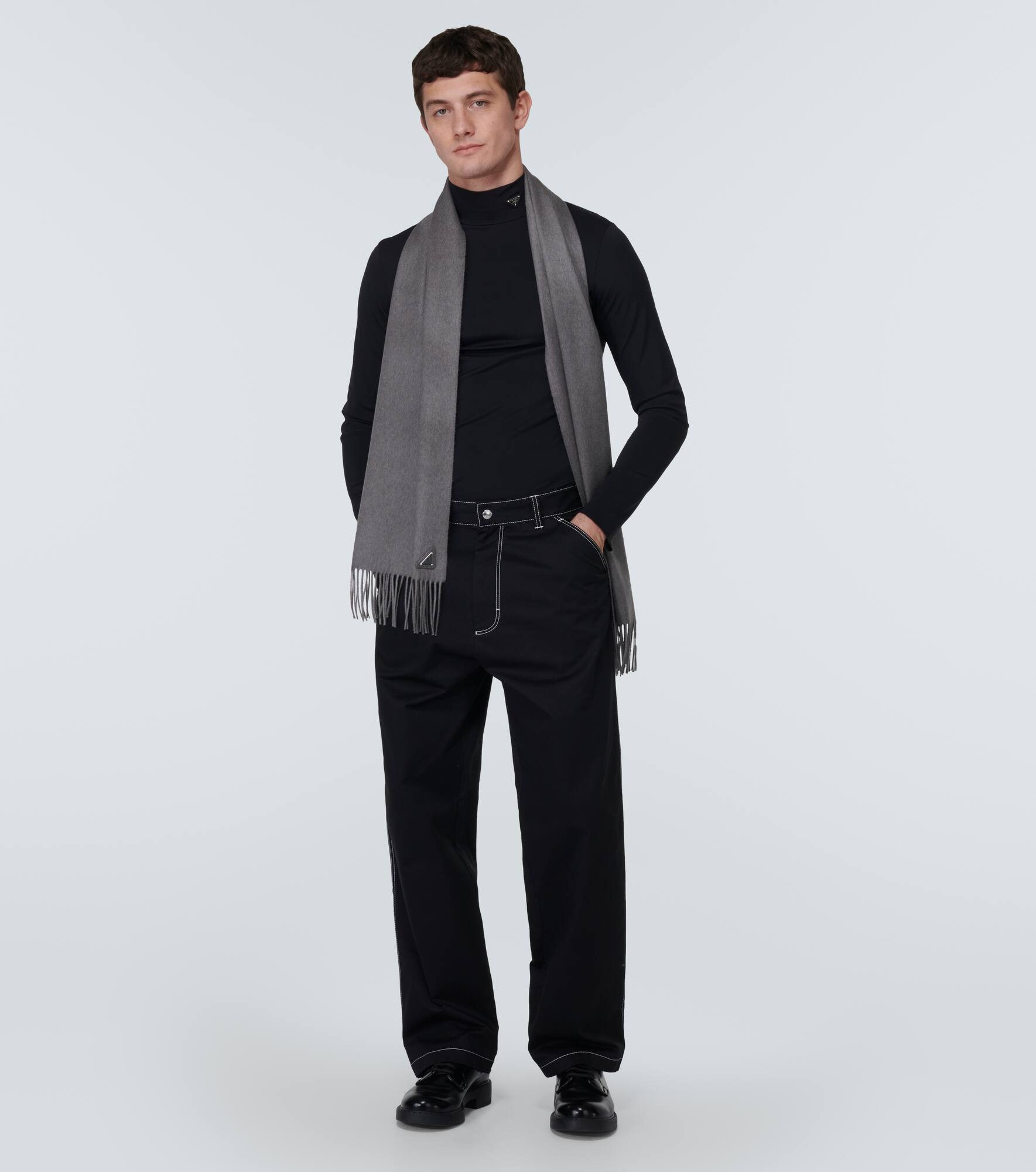 Silk and cashmere scarf - 4