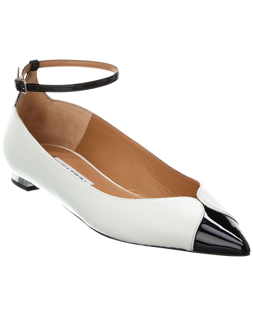 Aquazzura Pinot Leather & Patent Ballet Flat - 1