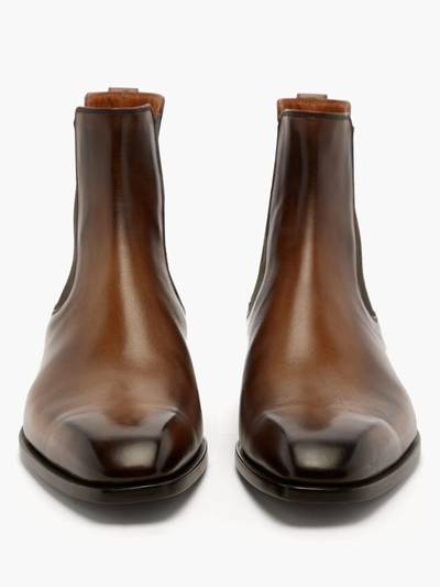 Berluti Blake squared-toe Venezia-leather Chelsea boots outlook