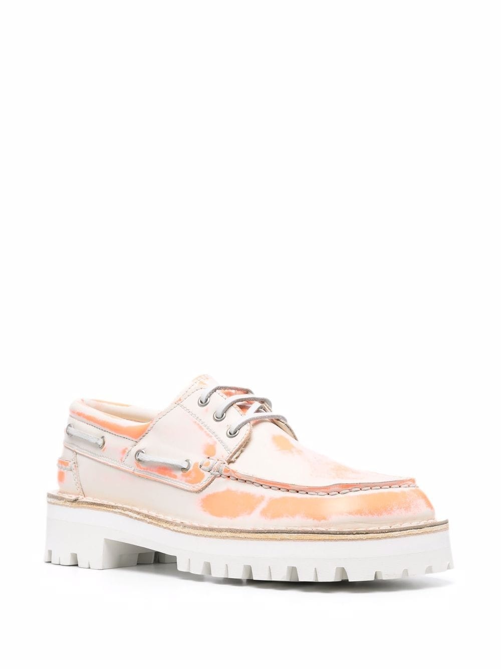 tie-dye lace-up shoes - 2