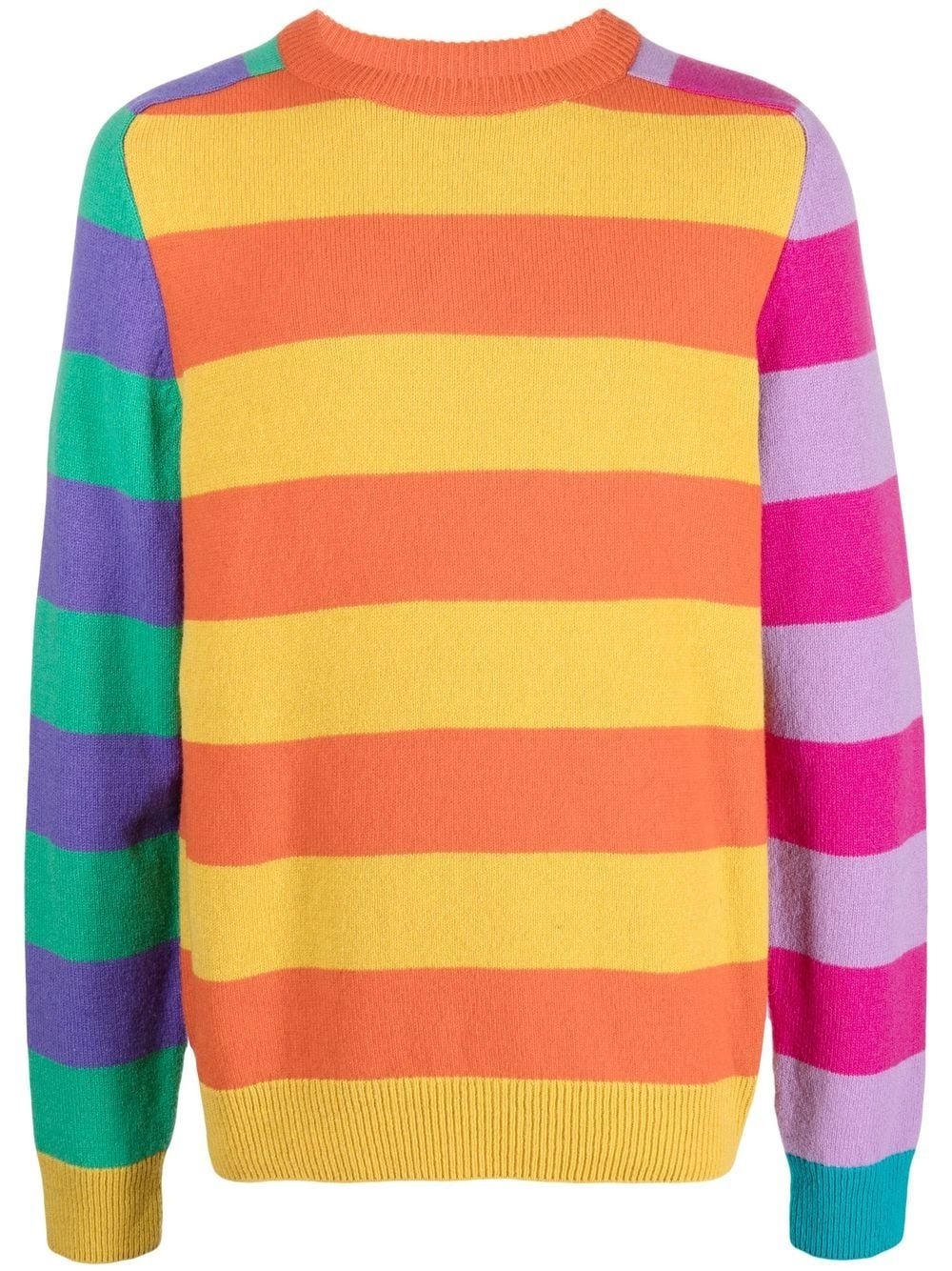 stripe-pattern jumper - 1