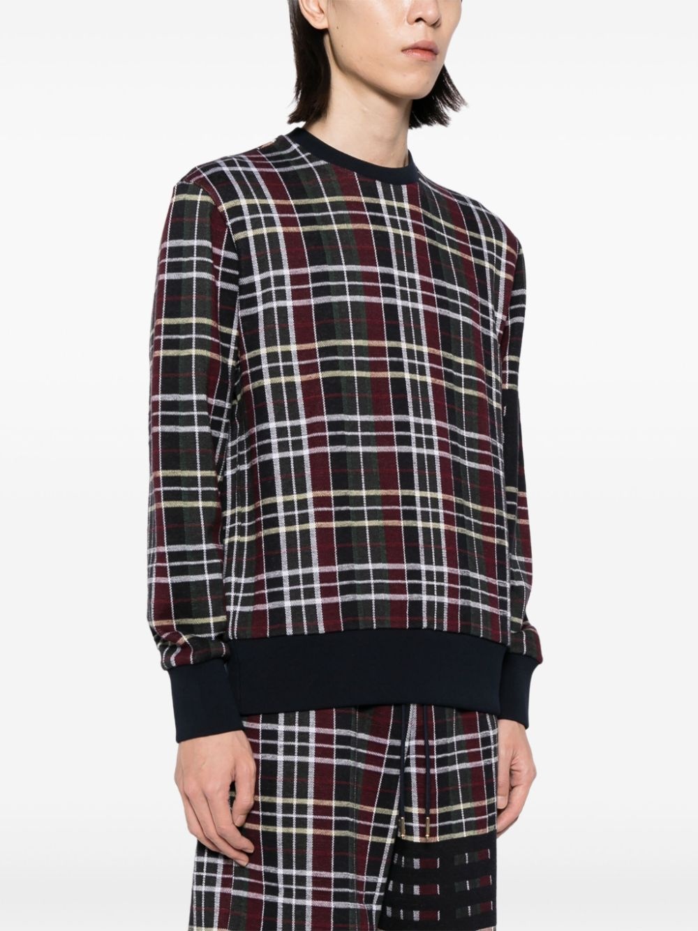 checked sweater - 3