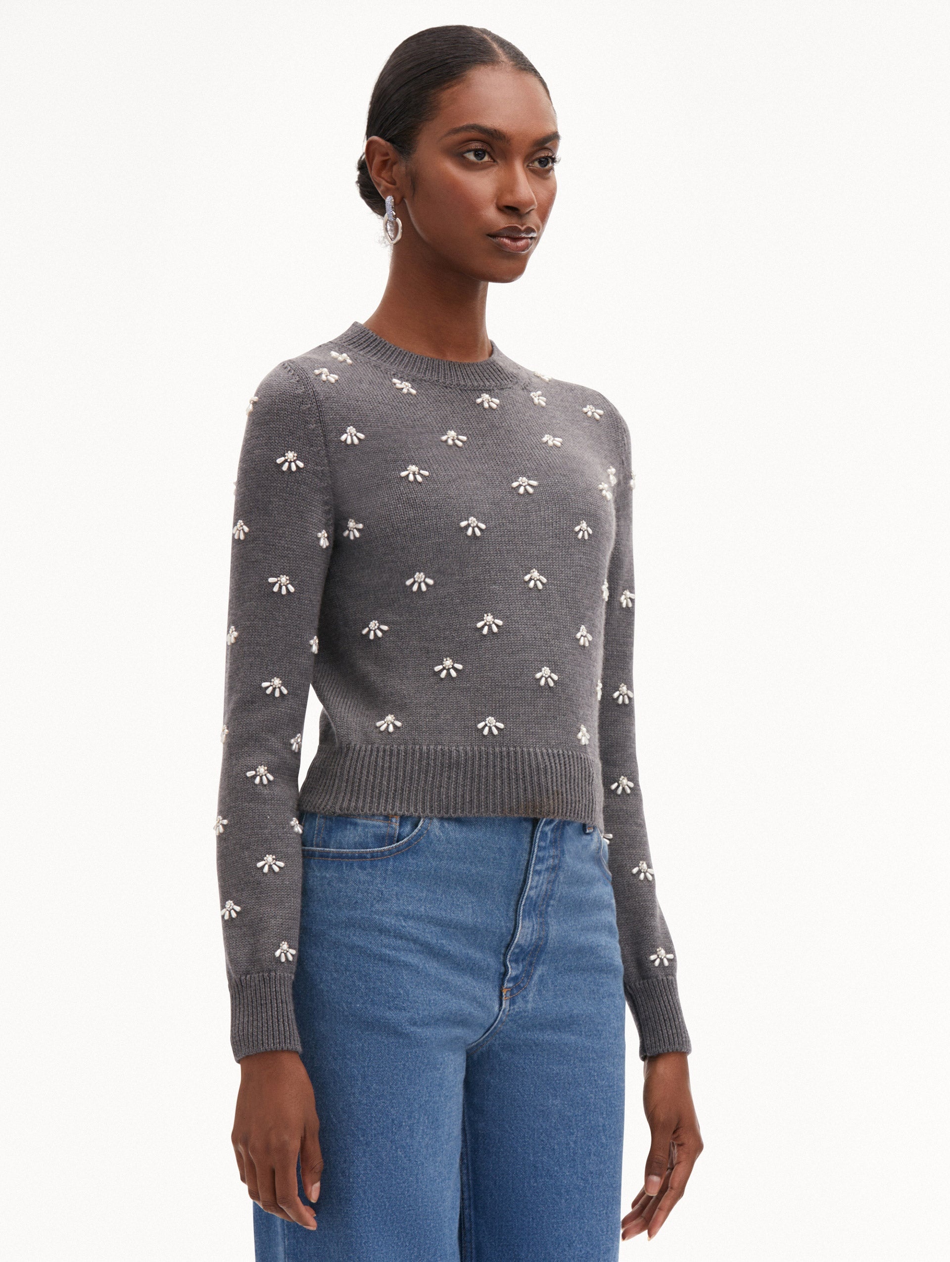 PEARL CABOCHON PULLOVER - 5