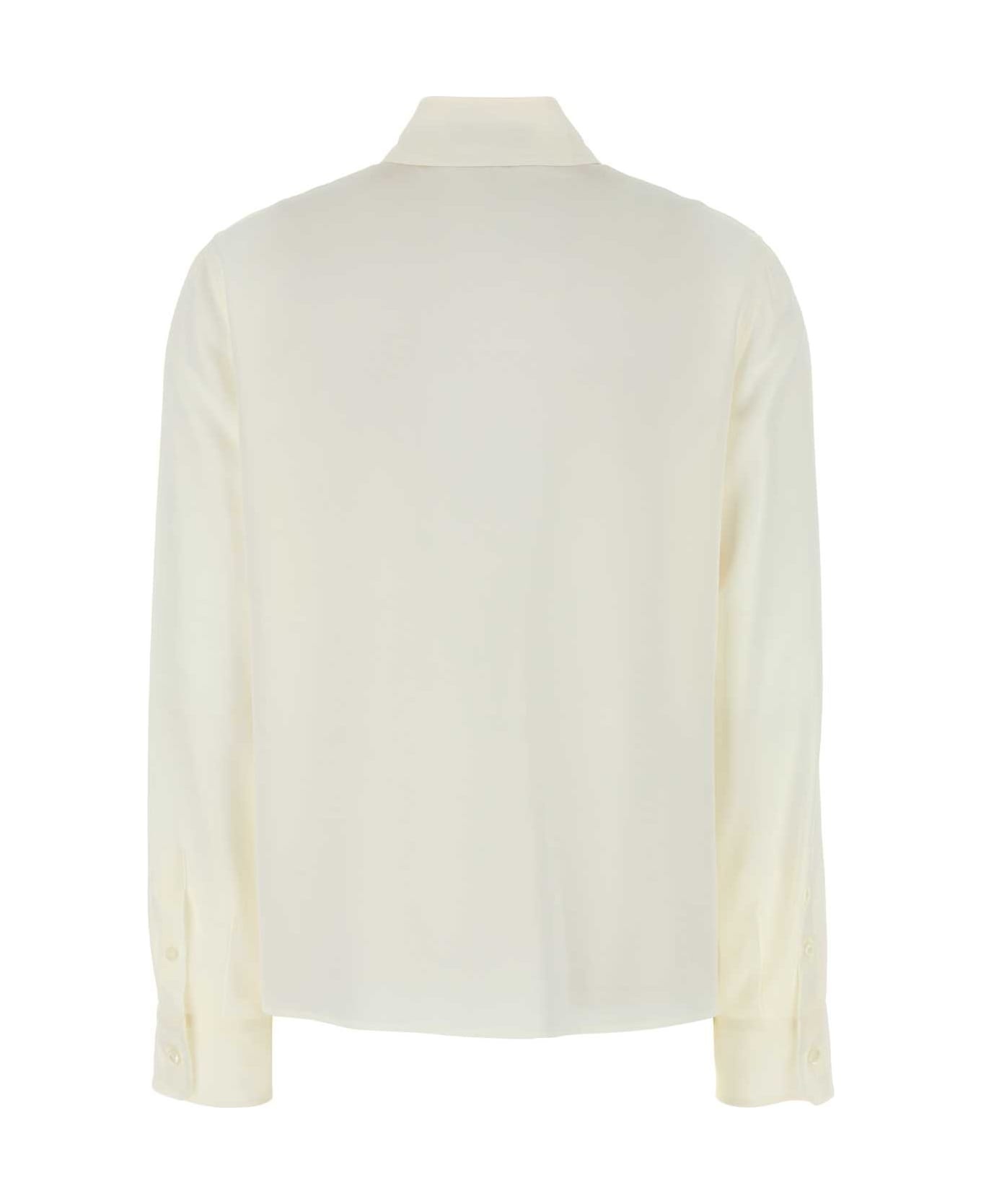 White Silk Shirt - 2
