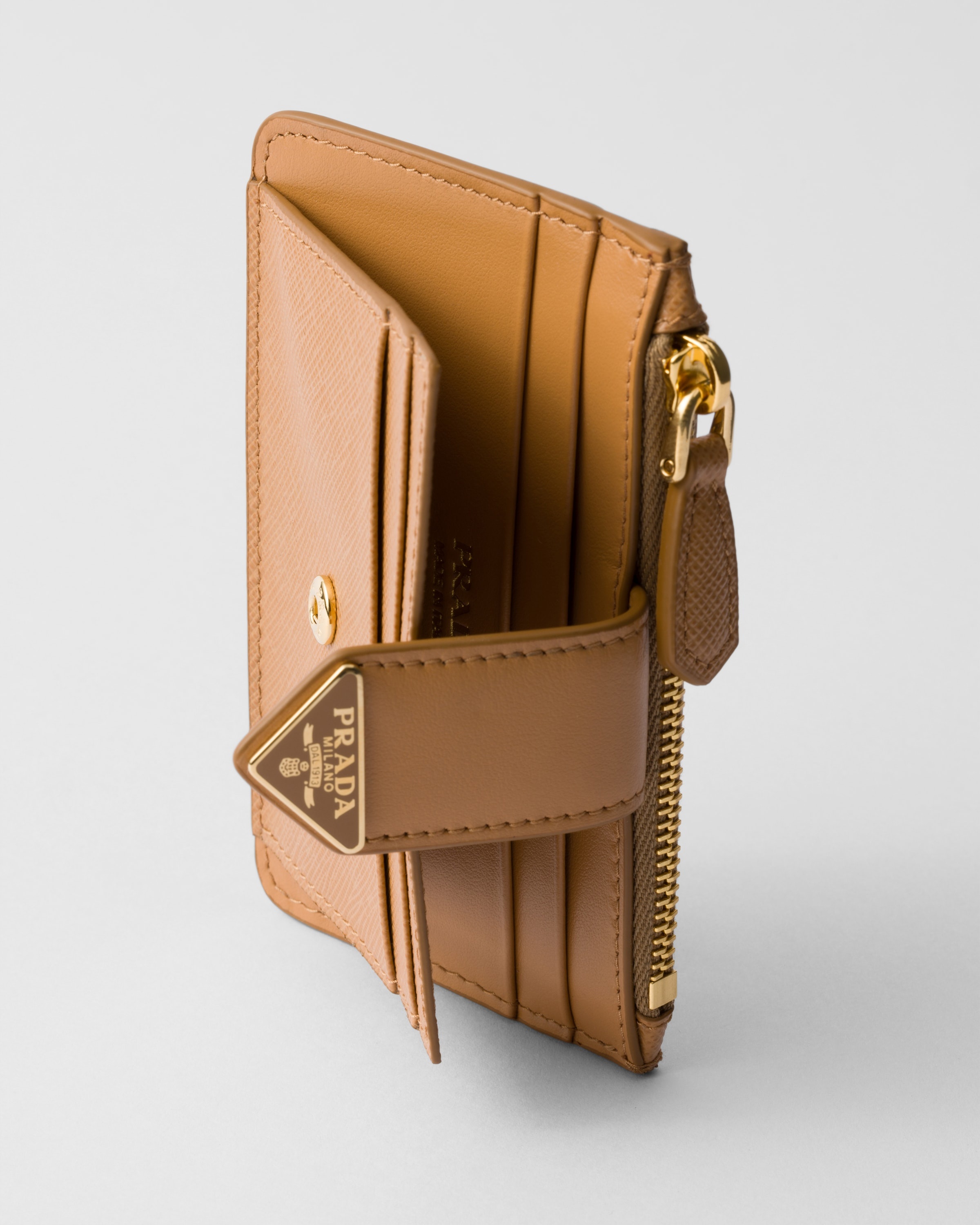 Prada Saffiano and smooth leather card holder | REVERSIBLE