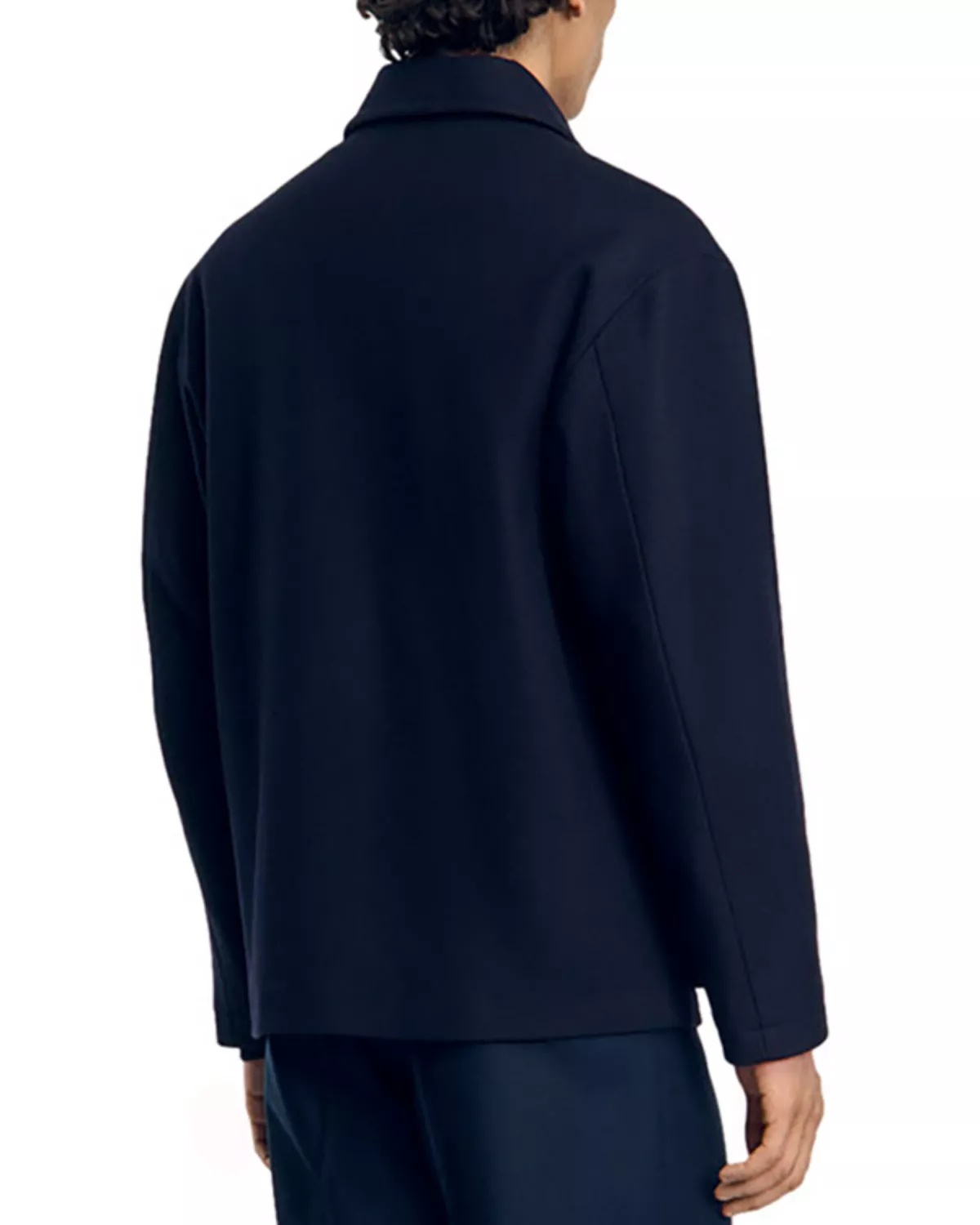 Sandro Button Front Worker Jacket bloomingdales REVERSIBLE