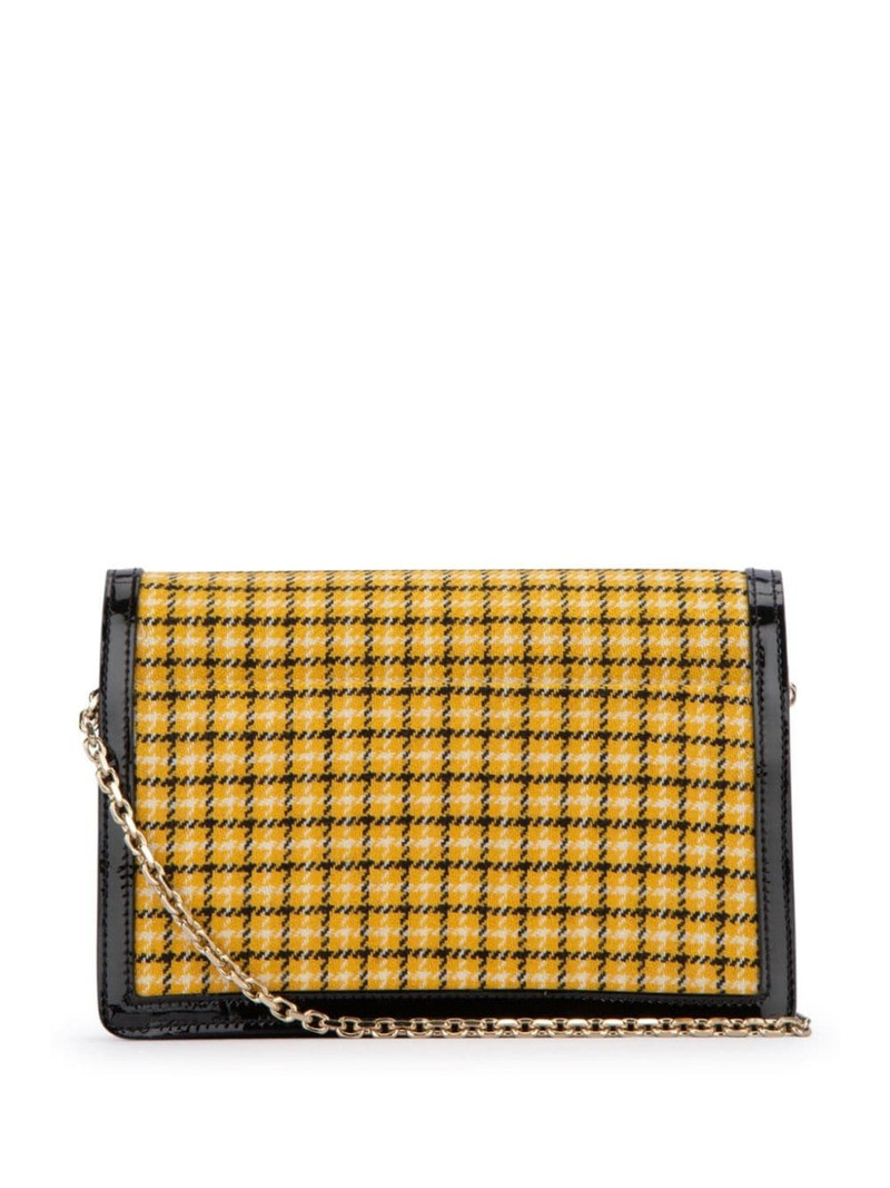 Roger Vivier check print clutch bag outlook