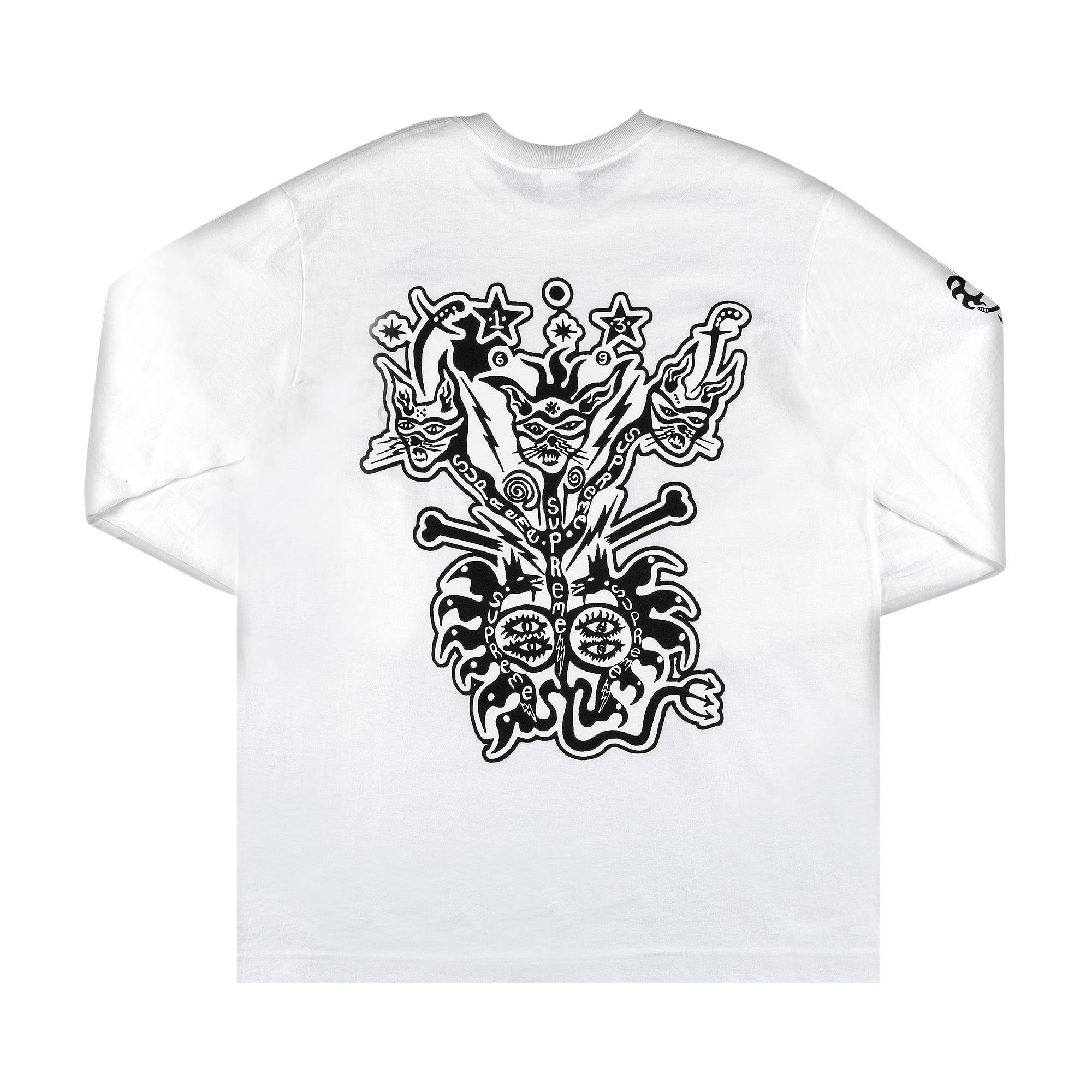 Supreme Supreme Clayton Patterson Long-Sleeve Tee 'White' | REVERSIBLE