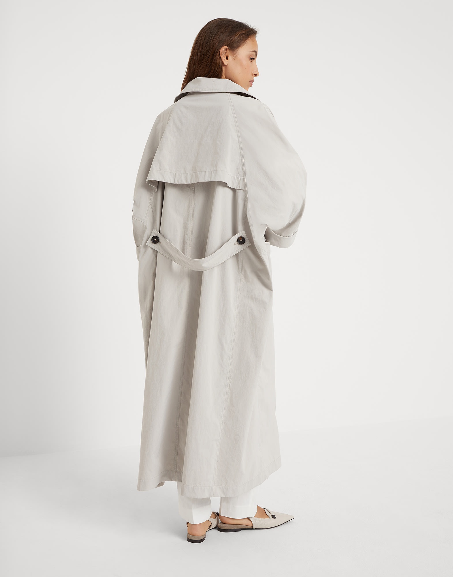 Techno canvas coat with shiny details - 2