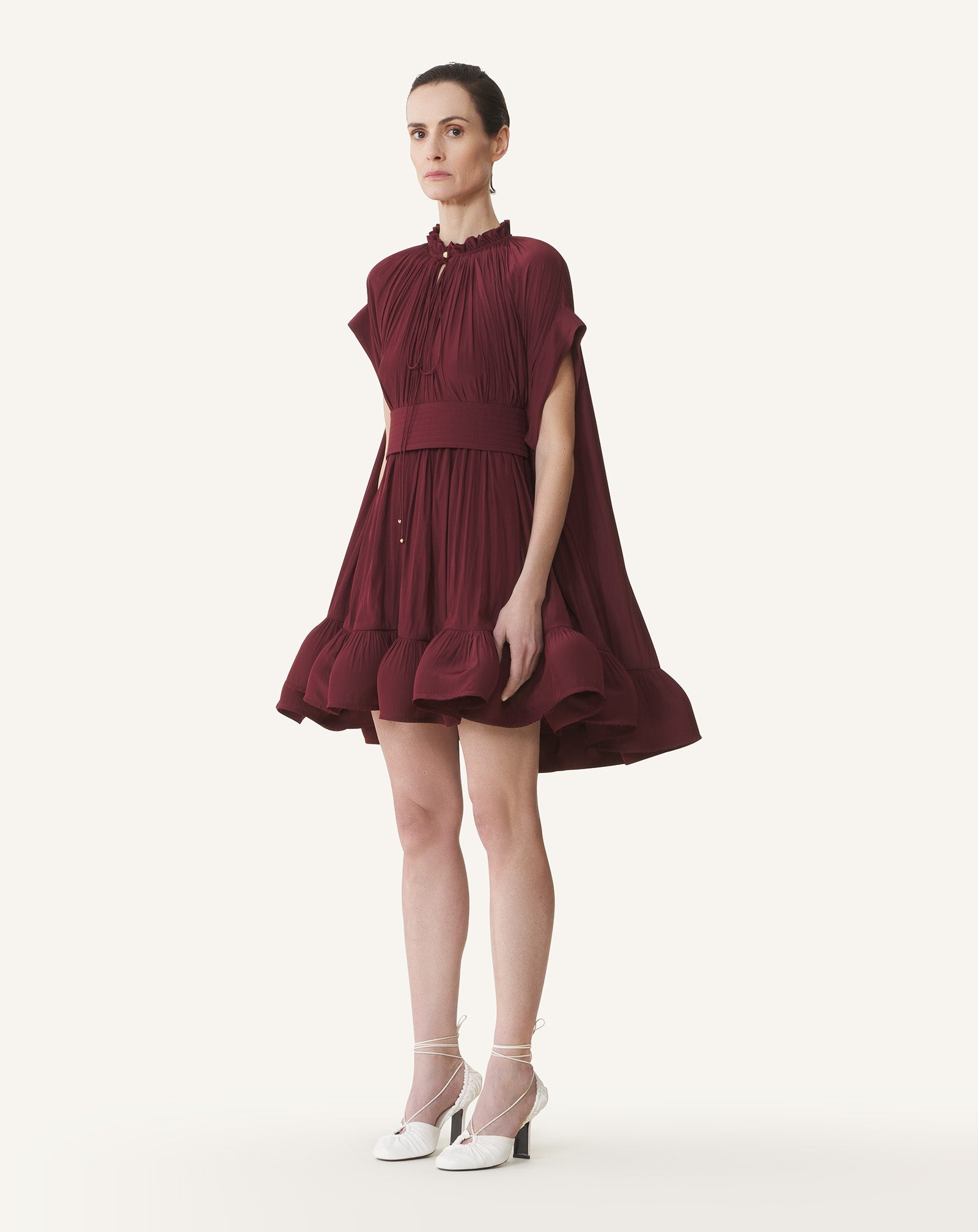 SHORT CHARMEUSE DRESS - 3