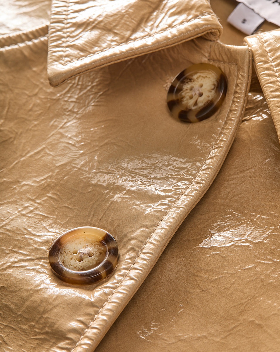 KIAN COATED LEATHER JACKET - 5