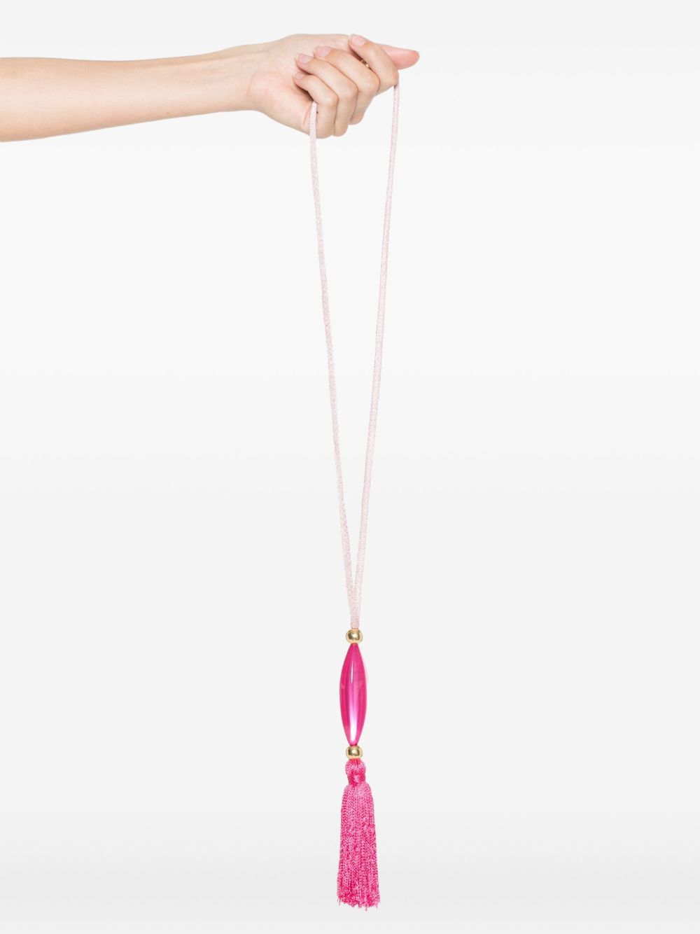 tassel-detailing necklace - 2