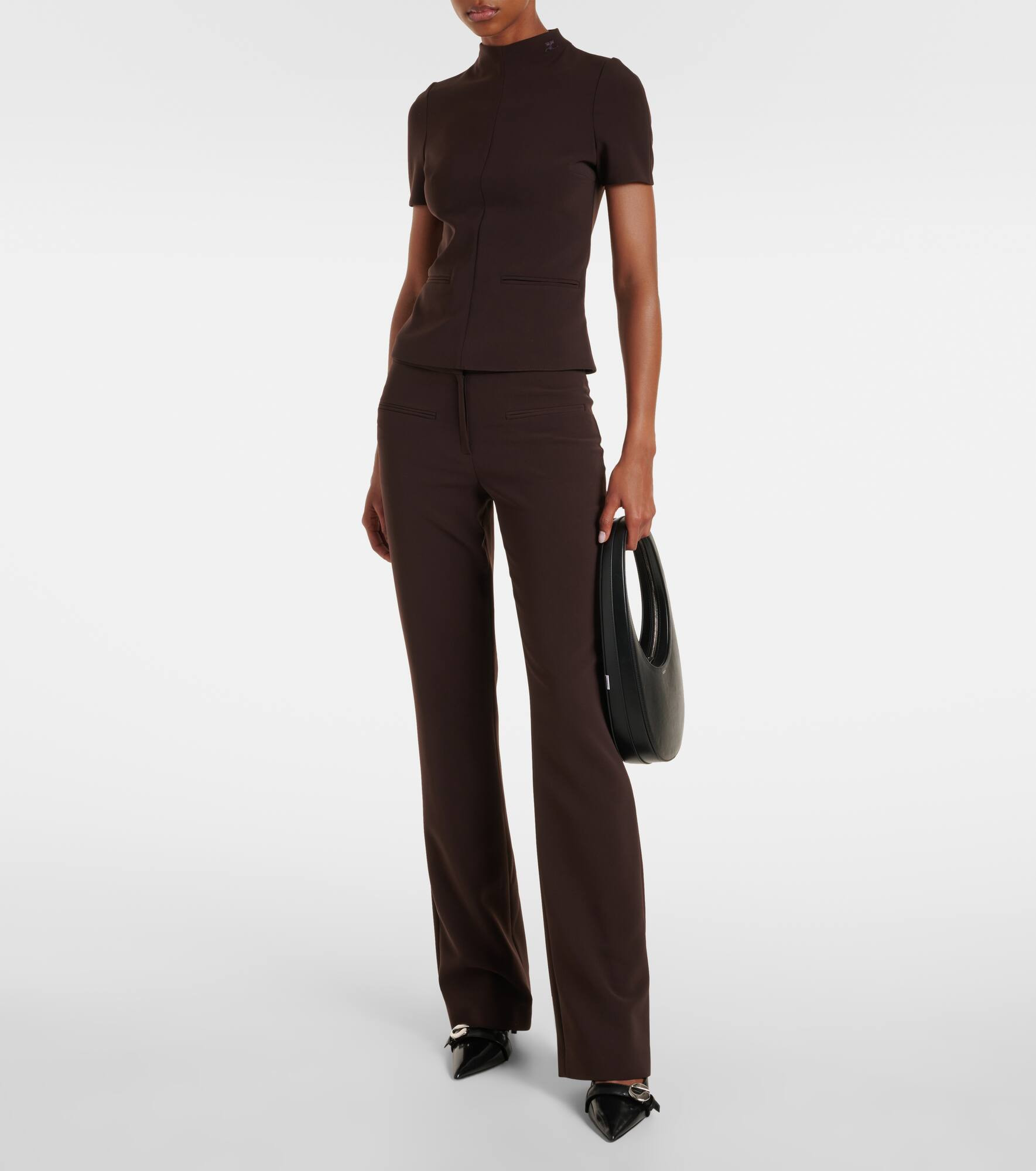High-rise flared pants - 2