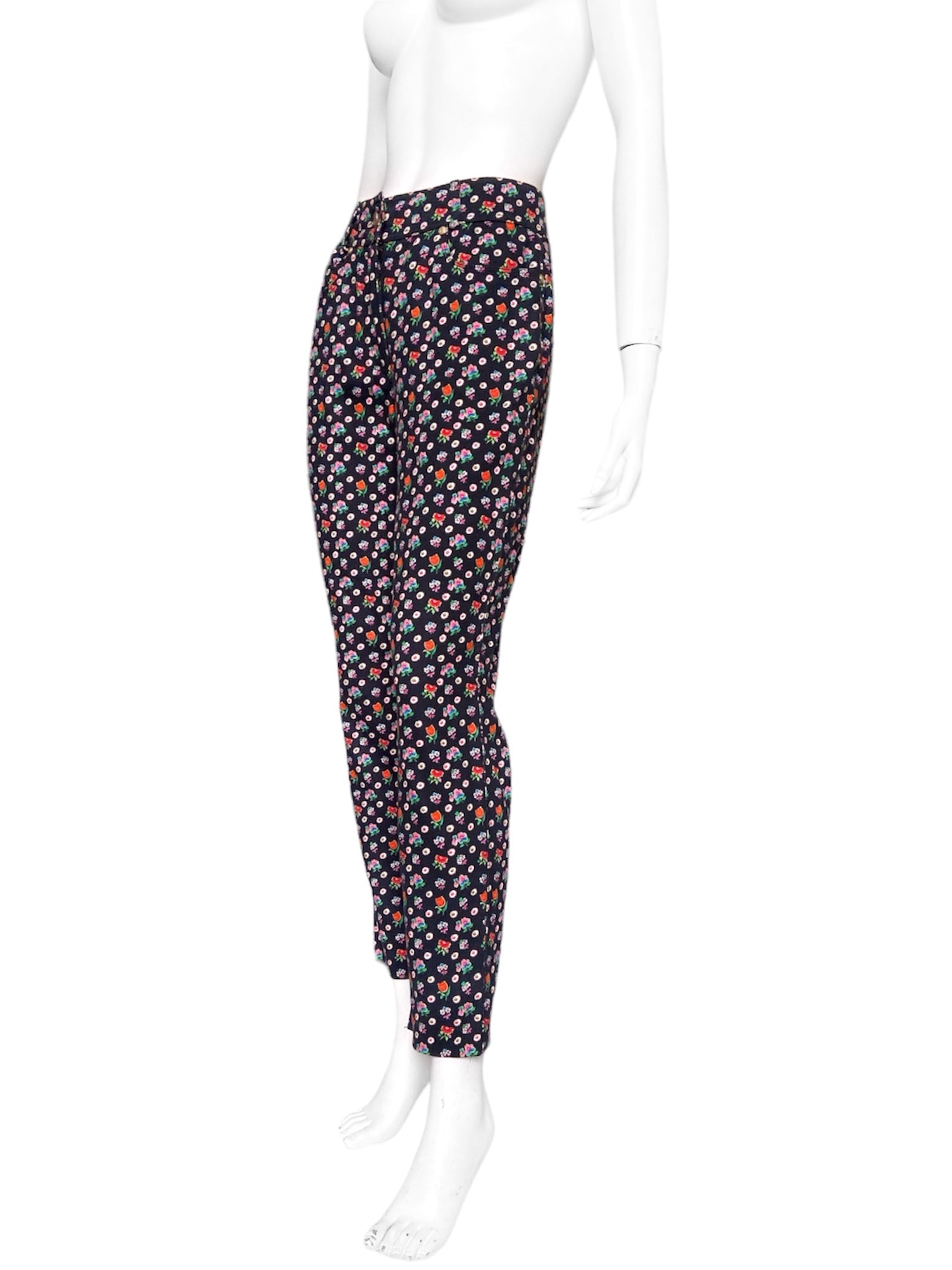 Gianni Versace Spring 1993 Iconic Floral Print Jeans 40 - 4