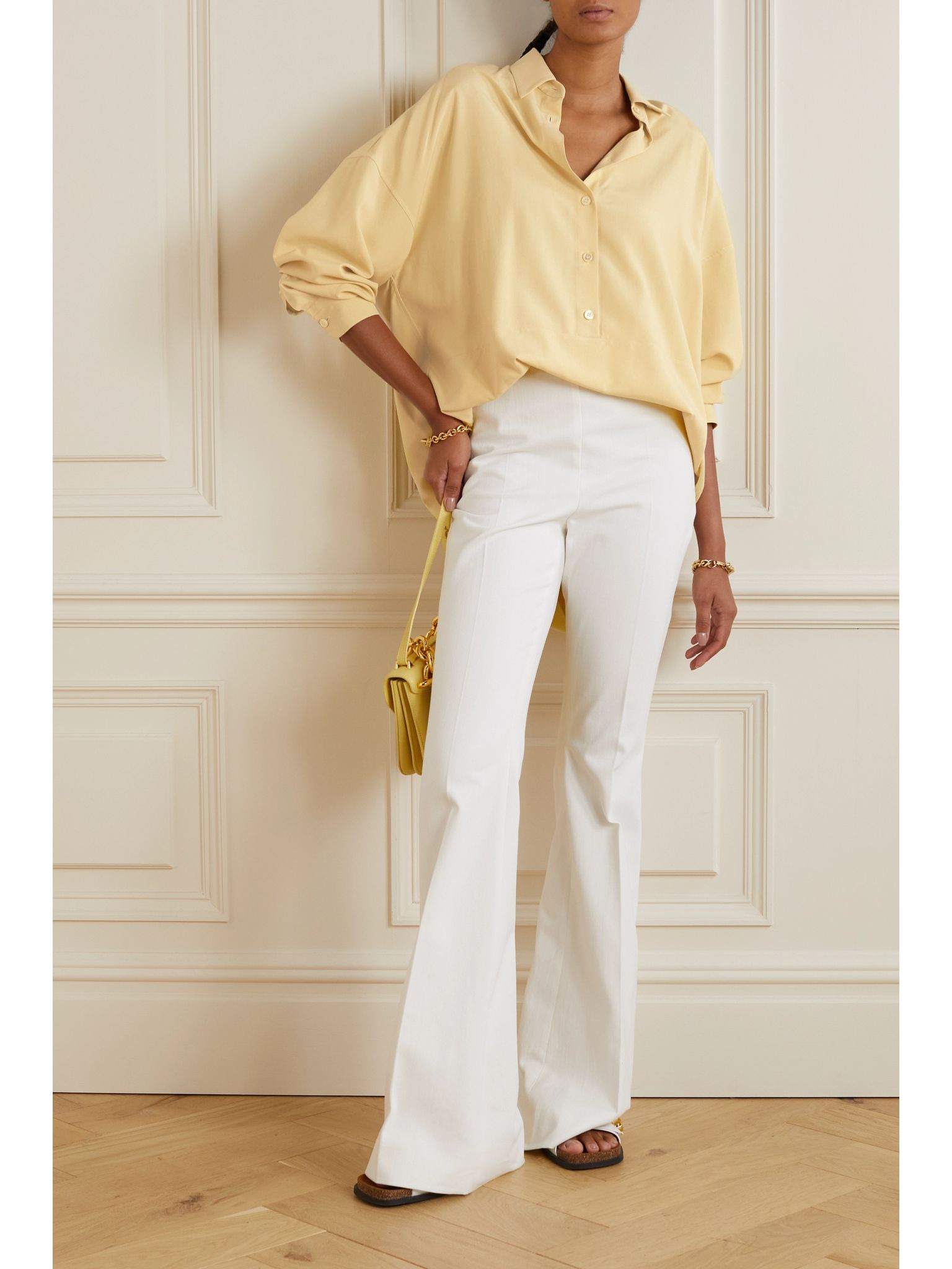 Sveva silk shirt Pastel yellow - 2