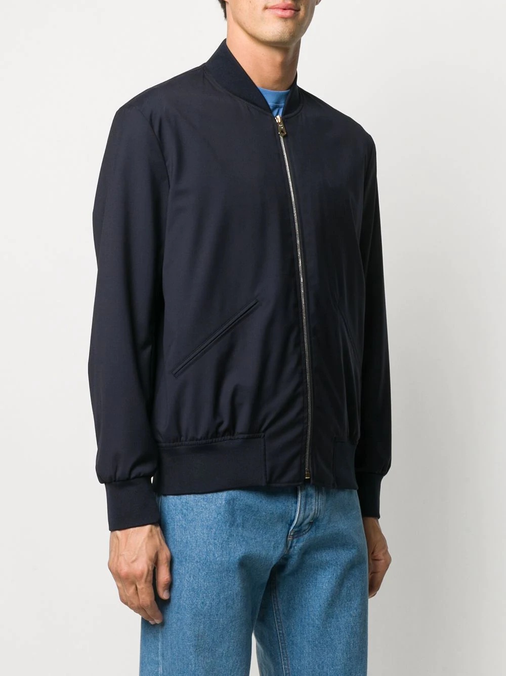 zipped bomber jacket - 3