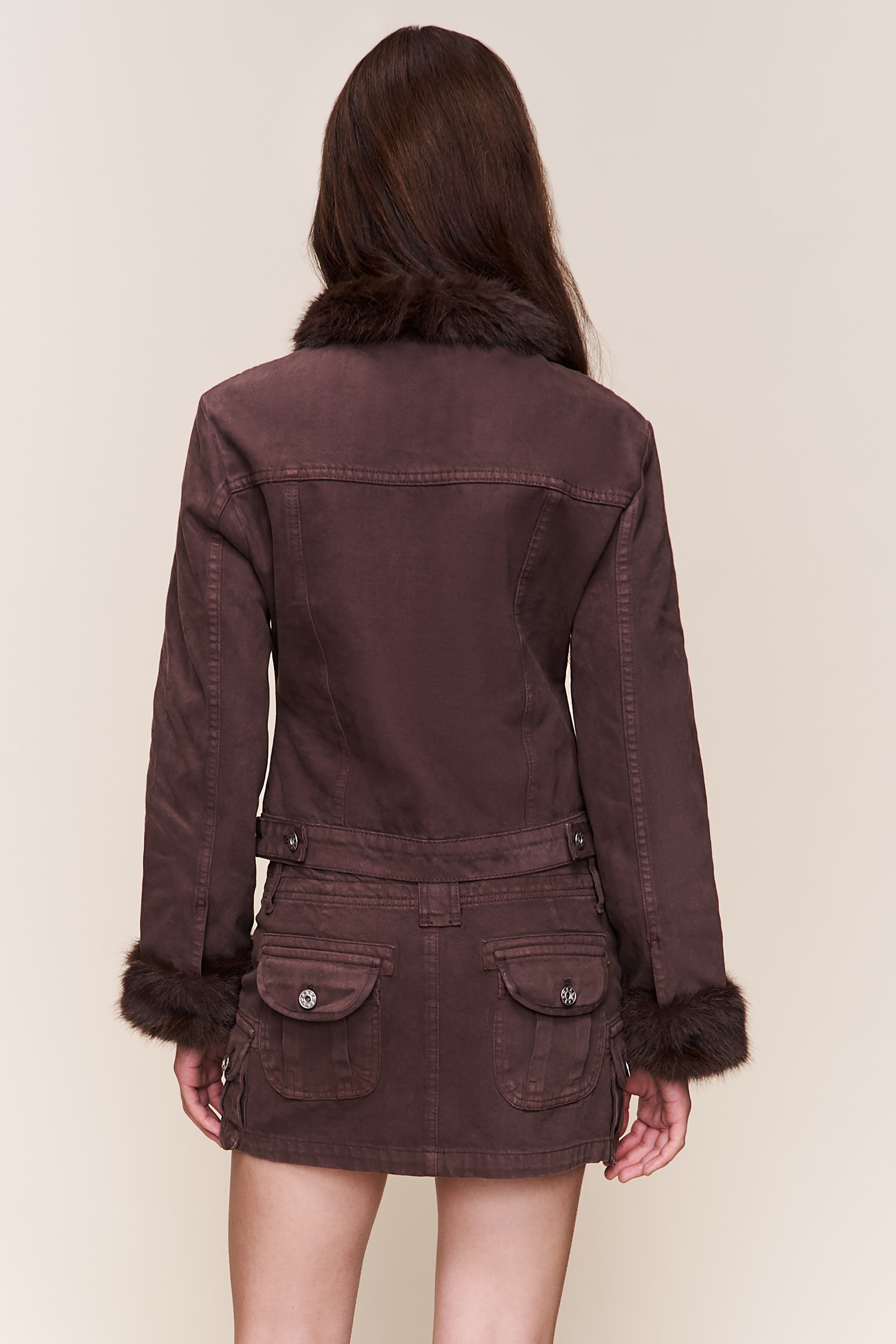 ARES FAUX FUR JACKET - 5