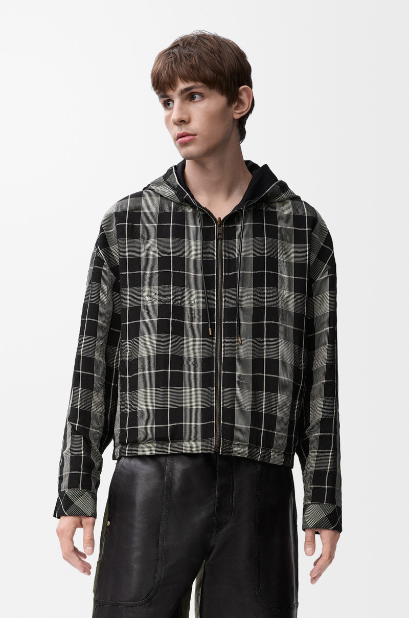 Reversible jacket in cotton and silk 5