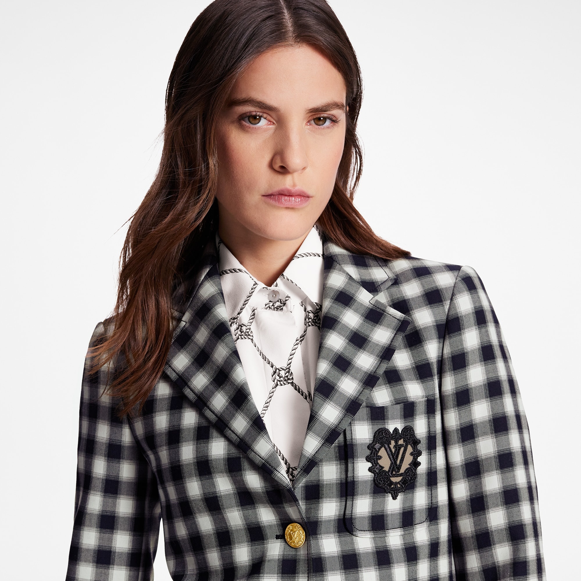 Vichy Check Preppy Blazer - 4