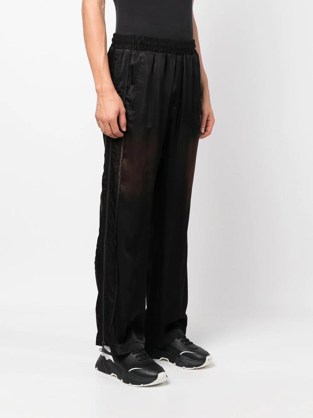 high-rise straight-leg trousers - 3
