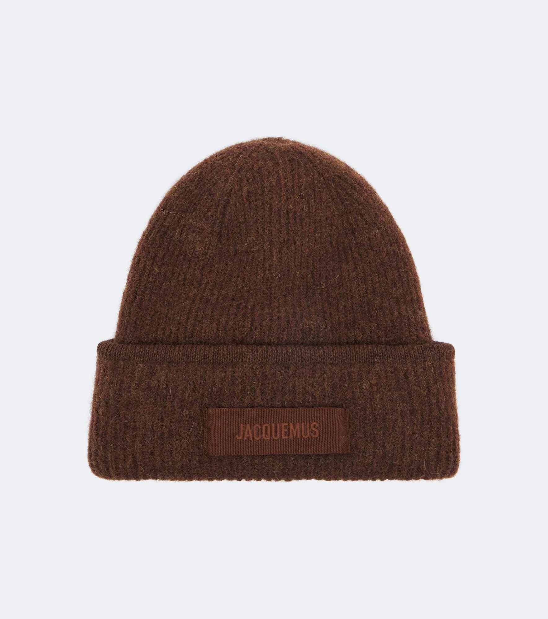 Logo alpaca and wool-blend beanie - 1
