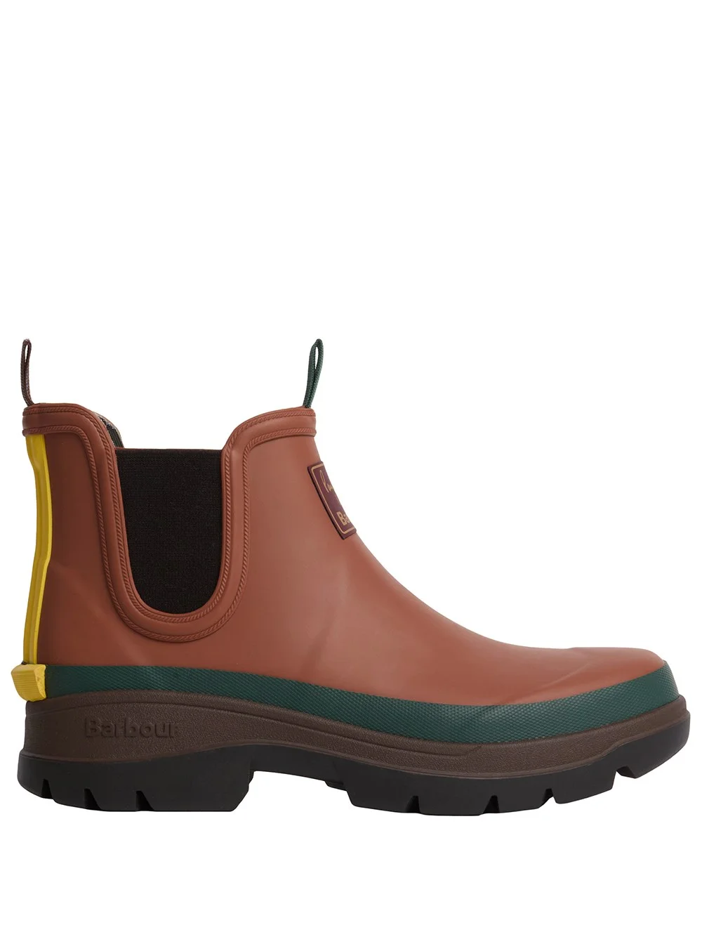 Barbour russet rubber Chelsea ankle boots - 1