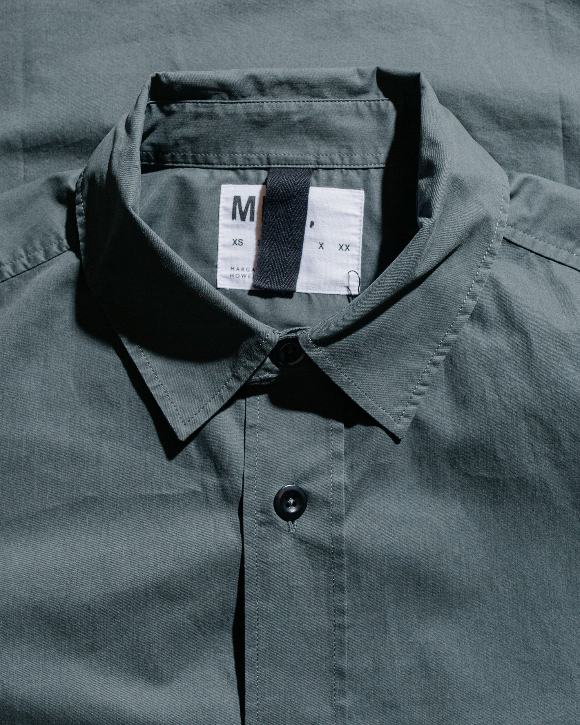 MHL Overall Shirt Lightweight Brushed Cotton Algae - 5