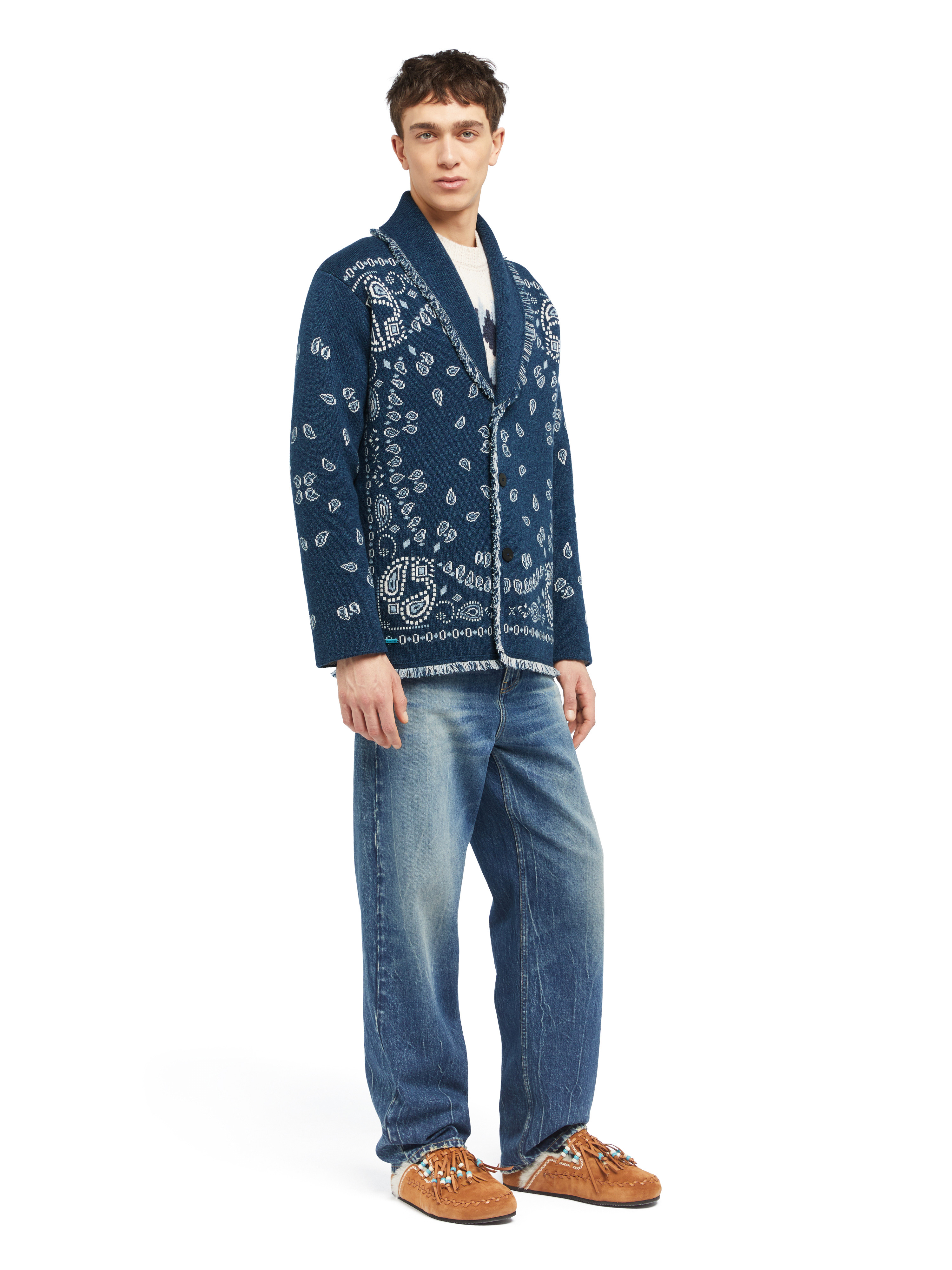 Bandana Jacquard Cardigan - 5