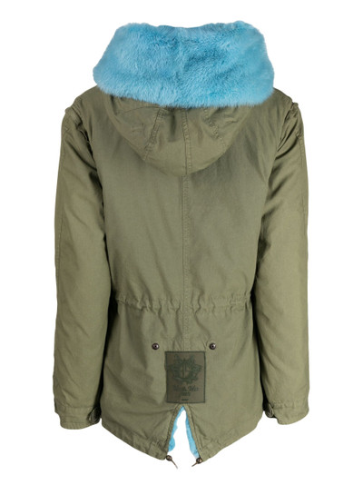 Mr & Mrs Italy Green Shearling Parka Coat outlook