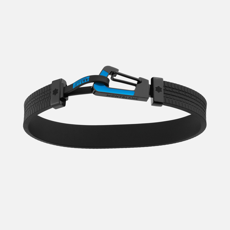 Montblanc Meisterstück Great Masters Pirelli 팔찌 고무와 블루 래커 스틸 1