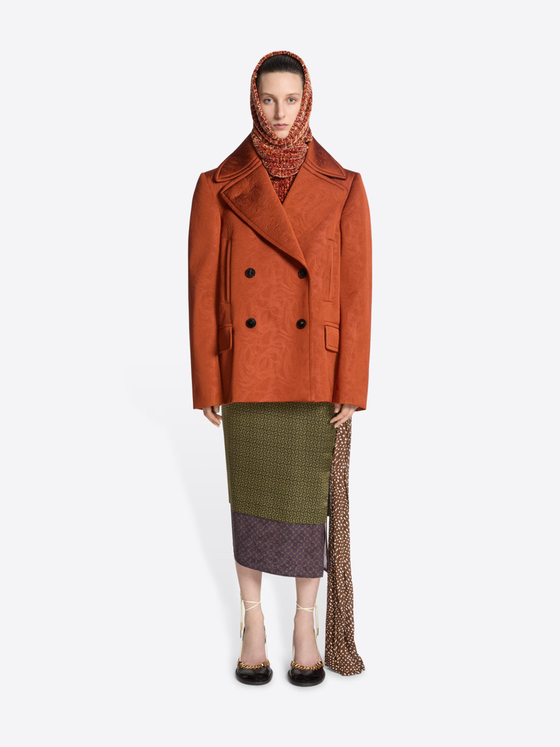 Dries Van Noten JACQUARD CABAN JACKET outlook