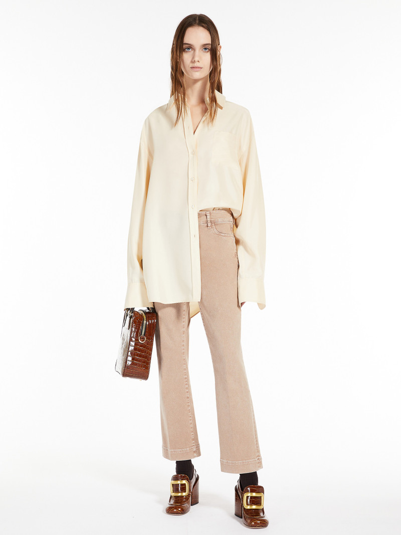 Max Mara ENNA Flared stretch denim jeans outlook