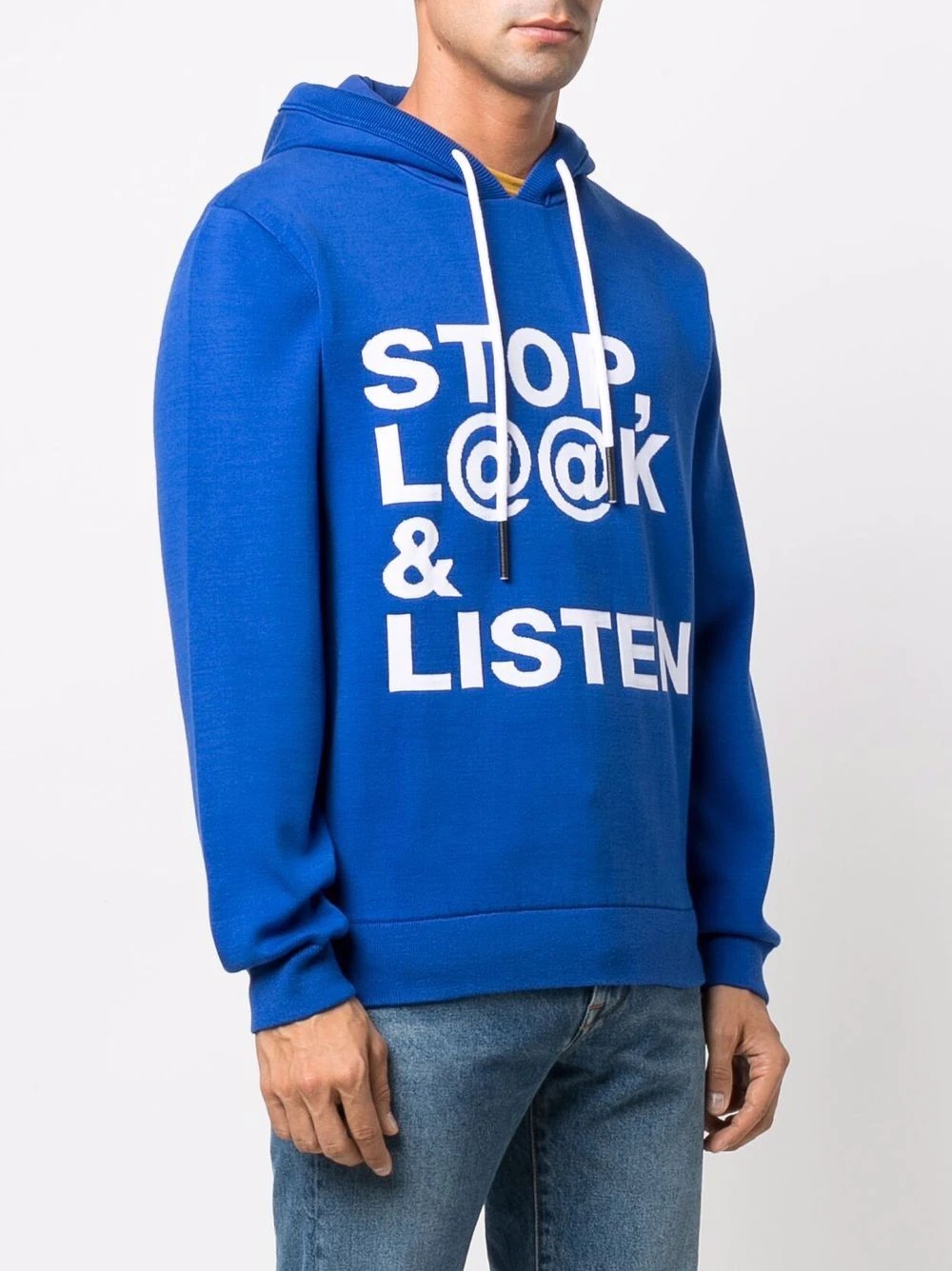 slogan-print hoodie - 3