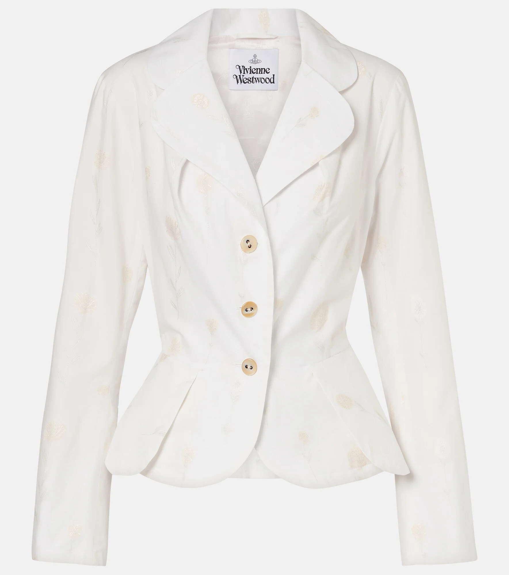 Bettina floral cotton-blend blazer - 1