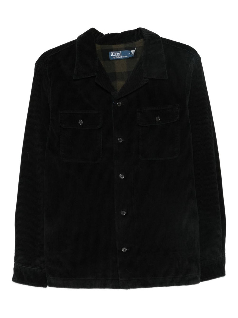 corduroy chest-pocket shirt 1