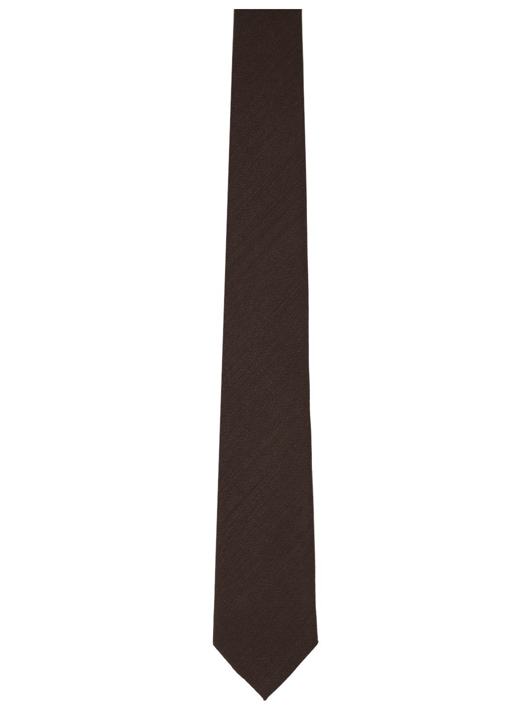 Brown Textured Tie - 1