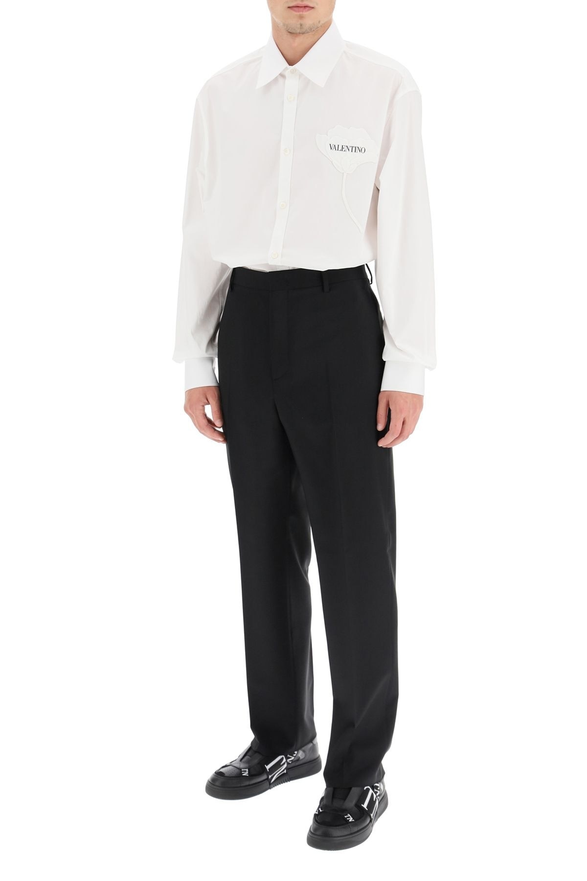 WOOL AND MOHAIR FORMAL TROUSERS - 2