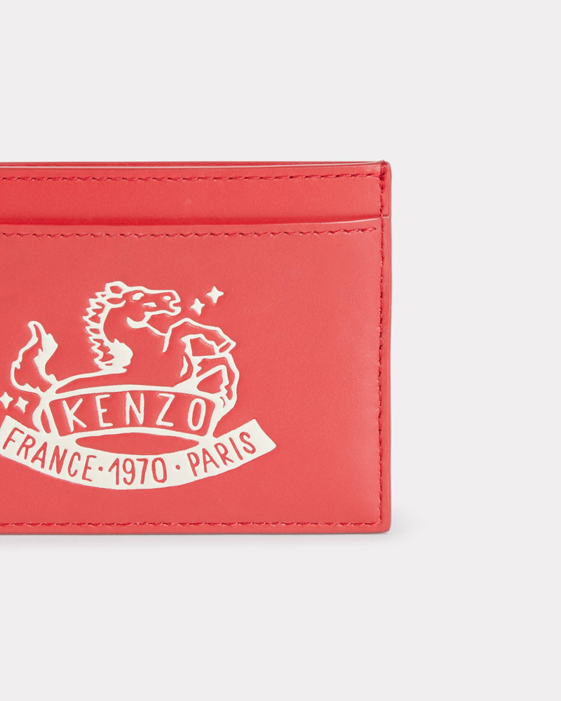 'Lunar New Year' card holder in leather 3