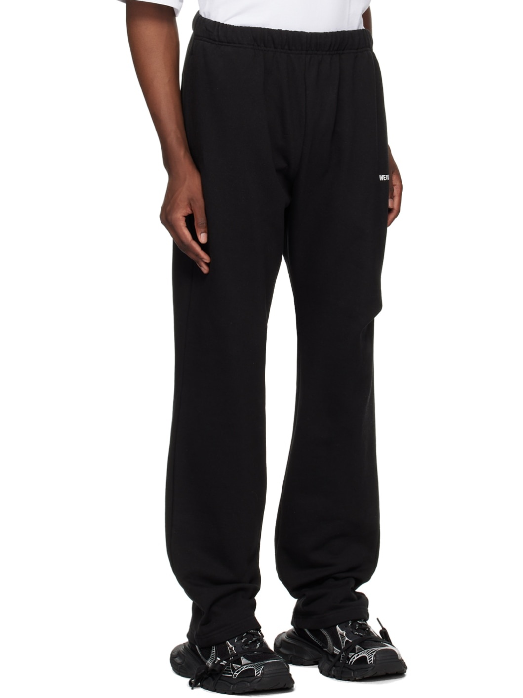 Black Wide Sweatpants - 2