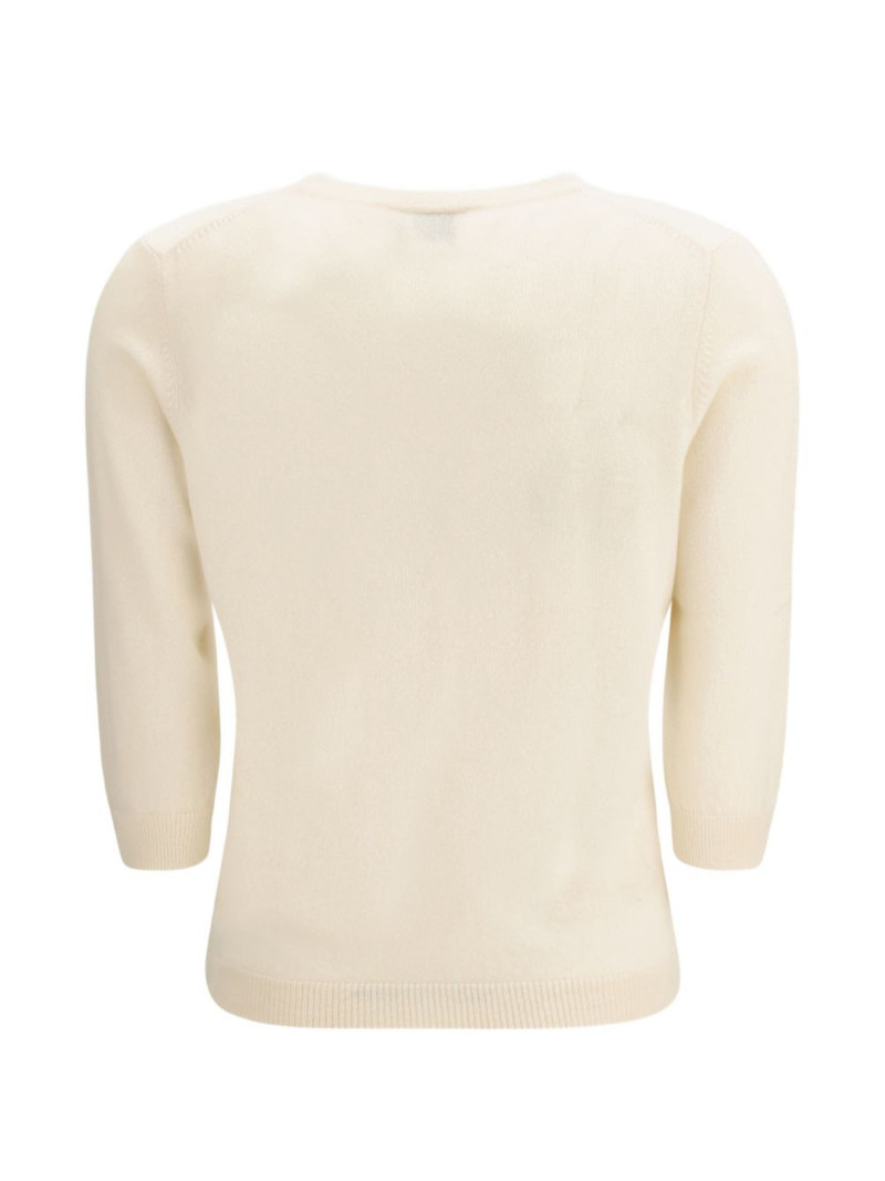 Allude three-quarter sleeves knitwear outlook