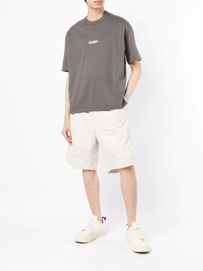 Comme des Garçons Homme pleat-detail linen shorts outlook