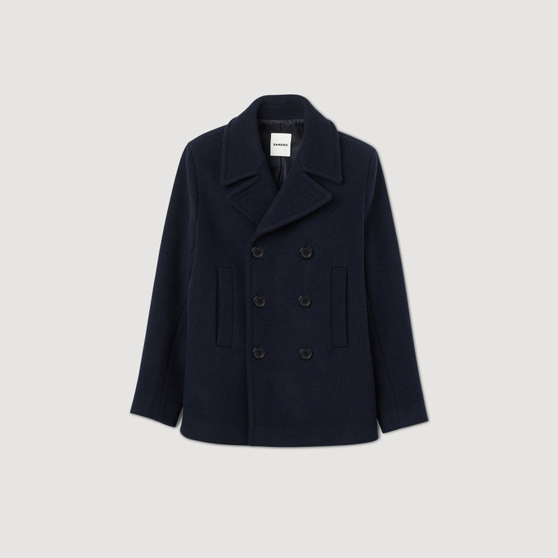 WOOL PEA COAT - 1