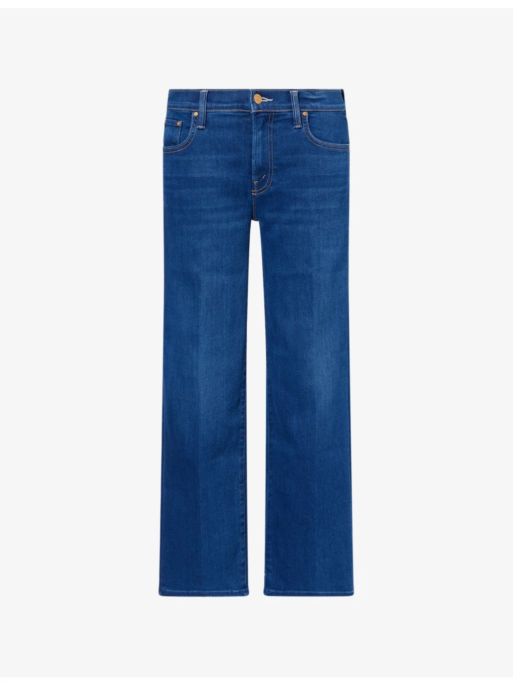 Mid-Rise Rambler Zip Flood Denim Jeans - 1